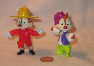 Disney Chip And Dale Poseable Pvc Figure From Epcot Center