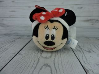 Gund Disney Minnie Mouse Round Ball Plush Christmas Ornament 4.  5 " Holiday Gift