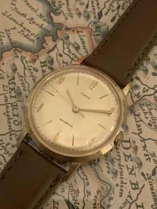 Vintage 1966 Timex Marlin Men’s Mechanical Watch,  Serviced