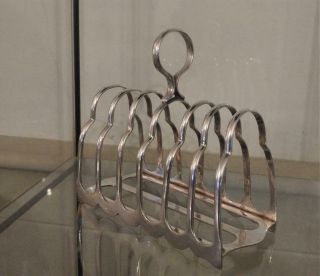 Fine Quality Antique Walker & Hall Silver Plated Six Place Toast Rack C 1860,