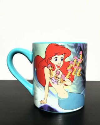 Vintage Walt Disney The Little Mermaid Coffee Mug Tea Cup Ariel 14 Oz Ceramic