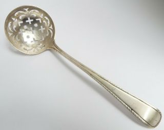 LARGE ENGLISH ANTIQUE 18TH CENTURY GEORGIAN 1771 SOLID SILVER SUGAR SIFTER SPOON 2