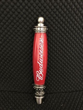 Budweiser Great American Lager Red Shotgun Mini 7 " Draft Beer Keg Tap Handle