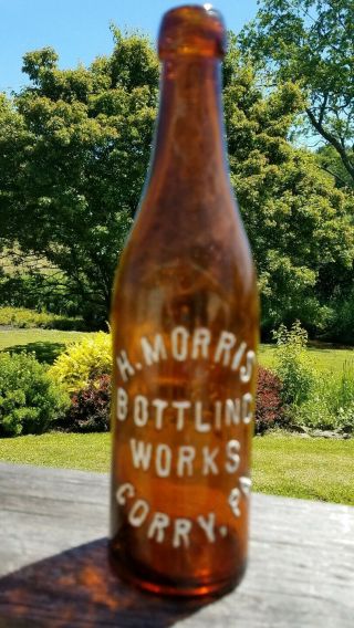 H.  Morris Bottling Corry,  Pa.  This Bottle Is Registered Blob Beer 1880 