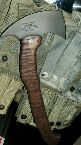 Winkler Knives Ii Sayoc Rnd Combat Axe Maple Wood Handle Carbon Steel