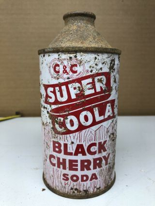 C&c Coola Black Cherry Soda Cone Top Can 12oz