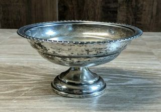 Weighted Sterling Silver Candy Bowl / Dish W/ Pedestal Base
