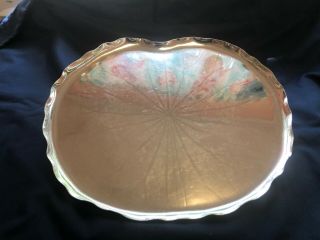 Vintage Silver Plated Christofle Tray Water Lily Art Nouveau Paris House Natural