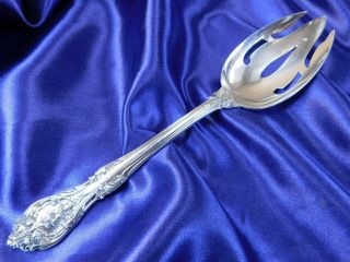 Gorham King Edward Sterling Silver Pierced Serving Spoon -
