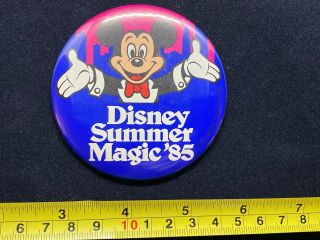 Disney Pin Button - Summer Magic 85 - 1985 - Mickey Mouse Tuxedo