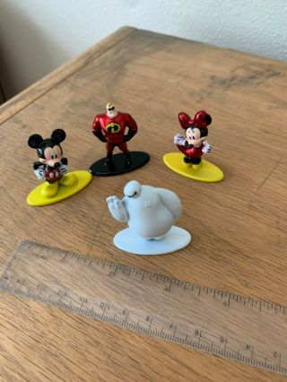 Disney,  Mickey Minnie Mouse Miniature Metal Figures,  Mr.  Incredible,  Big Hero 6