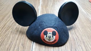 Vintage Mickey Mouse Club Hat Ears By Jacobson Hat.  Walt Disney World Exclusive.