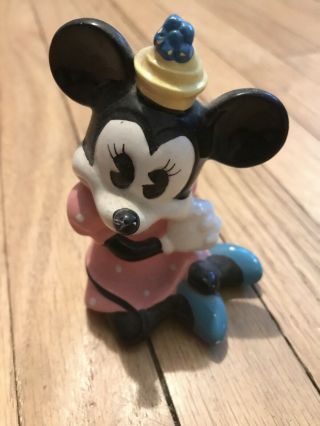 Disney Vintage Minnie Mouse Ceramic Porcelain Figurine