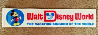 Disney Walt Disney World Epcot Center - Mickey Mouse - Bumper Sticker
