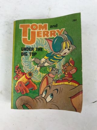 1980 Vintage Big Little Book Tom And Jerry Under The Big Top