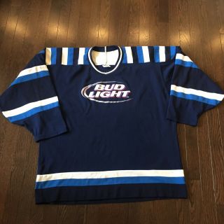 Bud Light Budweiser Ccm Hockey Jersey Mens Size Xl
