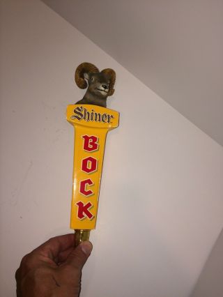 Shiner Bock Rams Head Tap Handle
