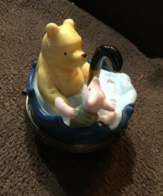 Disney Classic Pooh And Piglet Porcelain Hinged Box Phb Midwest Of Cannon Falls