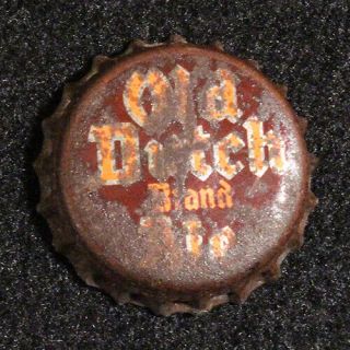 Old Dutch Brand Ale Cork Lined Beer Bottle Cap Aztec San Diego,  California Calif