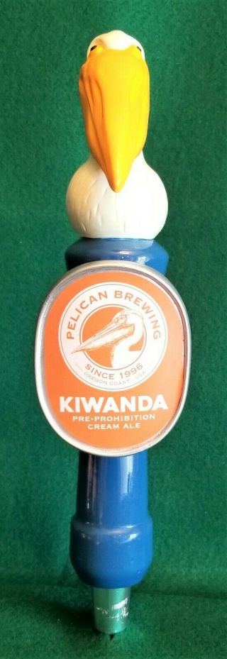Pelican Brewing Kiwanda Cream Ale 10.  5 " Draft Beer Keg Bar Tap Handle