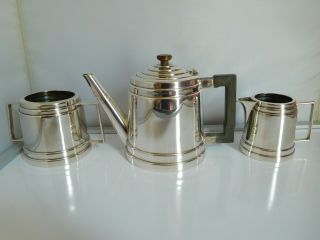 Good Quality Art Deco Silver Plated Tea Set