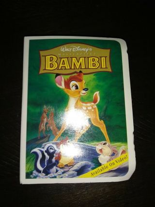 Disney Bambi Mcdonalds Happy Meal Toy 1996 Figure Masterpiece Vhs Box Vintage