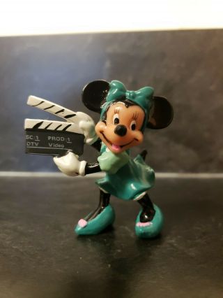 Disney Minnie Mouse Director Clapboard 2.  25 " Pvc Figure Applause