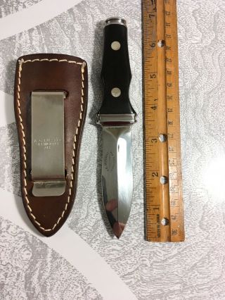 A.  G.  Russell Sting Vintage 1977 Boot Knife Dagger With Sheath