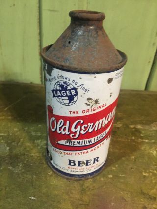 Old German Lager Cone Top Beer Can