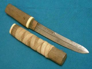 Vintage Ww2 Japanese Samurai Tanto Hari - Kari Knife Knives Sheath Dagger Survival