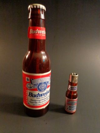 Budweiser & Bud Light Vintage Refillable Lighters
