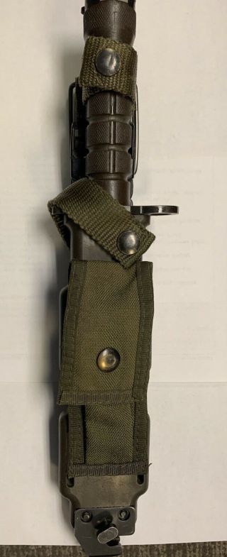 Usgi Army Issue Phrobis Iii M9 M - 9 Bayonet - 4 Line Patent Pending