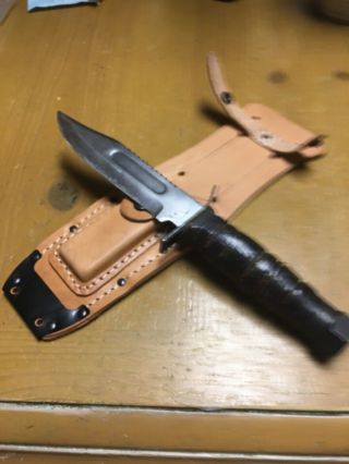 Rare/vintage - Vietnam Era - Fixed Blade - Japanese Made Jet Pilot Knife W/ Sheath