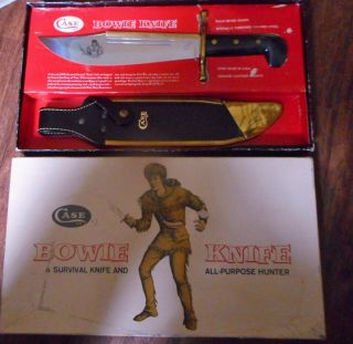 Case Xx Usa Large 1836 Bowie / Survival Hunting Knife With Sheath Box