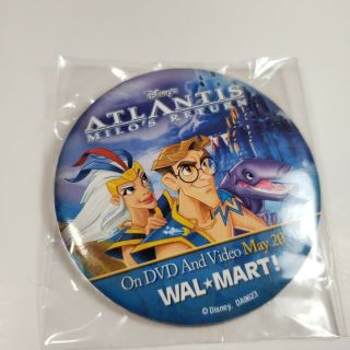 Disney Atlantis Milo’s Return Promo Movie Pinback Pin Button