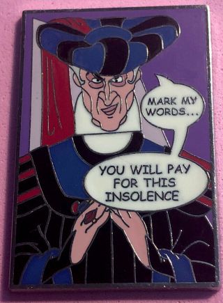 Disney 2011 Villains Comic Book Mystery Frollo From Hunchback Of Notre Dame Pin