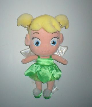 Disney Store Exclusive Tinker Bell Fairy 13 " Toddler Plush Toy Doll Peter Pan