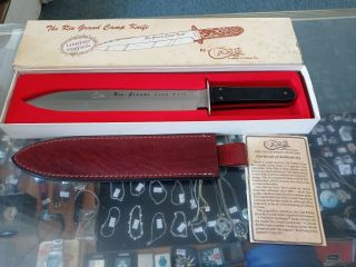 Buffalo Horn Rio Grande Camp Knife Case Xx 1990 Knife Classic Bowie