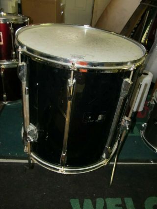 Vintage Pearl Export Series 16 " X 16 " Black Floor Tom Drum