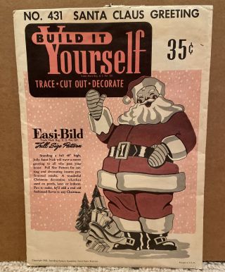 Easi - Bild Build It Yourself Vintage Santa Claus Pattern 431 Wood Form Project
