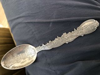 Uncommon Old Sterling Silver Souvenir Spoon Detroit Michigan