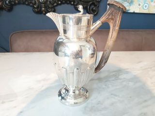An Antique Victorian Silver Plated Tea Pot By Willis.  Late 1800.  S.  Sheffield.