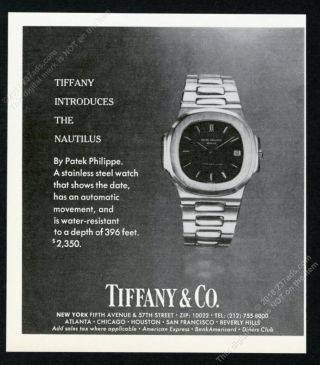 1977 Patek Philippe Nautilus Watch Tiffany 