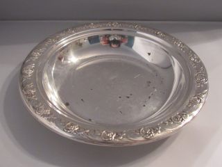 Reed & Barton Sterling Floral Wine Coaster/bowl