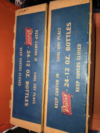 VTG Stevens Point Brewery Point Beer 24 - 12 Oz Bottle Cardboard Box Crate Carton 2