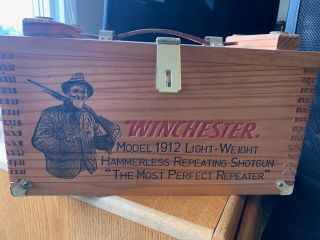 Winchester Western Wood Ammo Storage Box Olin Production