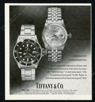 1974 Rolex Submariner Date Watch Tiffany 