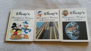 Disney Wonderful World Of Knowledge Books: Donald Duck Jose Carioca Mickey Mouse