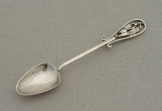 James A Linton Sterling Silver Perth Australia Arts & Crafts Gumnut Finial Spoon