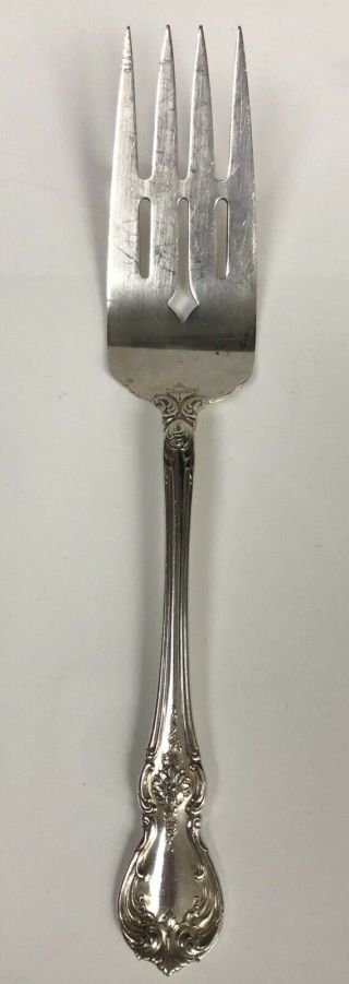 Towle Old Master Sterling Medium Sized Cold Meat Fork 8 1/4 "